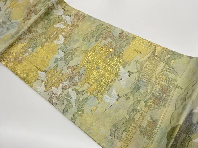 JAPANESE FUKURO OBI / WOVEN SAKURA